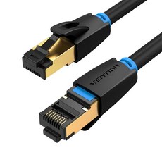 VEnTIOn 威迅 IKA系列 CAT8八類超高速電競級網路線 40Gbps 傳輸速率, 0.5m, 黑色, 1條