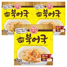 오뚜기 간편 북어국, 52.5g, 3개