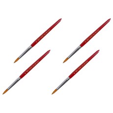 HWAHONG 華虹 細毛筆 320 圓頭 人造毛, 6號, 4個