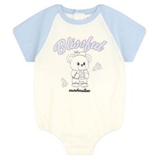 MilkBaby 유아용 마카롱 라글란 바디수트 아기우주복