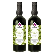포모나 녹차 시럽, 1L, 2개