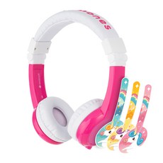Onanoff 兒童耳機+4種貼紙, 粉色的, BP-EX-FD-獨角獸