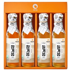 Daehyeonsanghoe 麻油 180ml x 2瓶 + 紫蘇油 180ml x 2瓶 套組, 芝麻油 2瓶+紫蘇油 2瓶, 1組