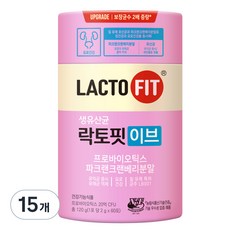 락토핏 이브 유산균, 120g, 15개