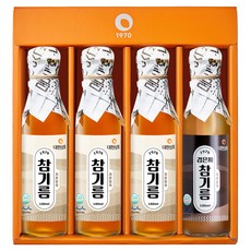대현상회 참기름 3p + 검은깨 참기름 180ml 2종 선물세트, 1세트