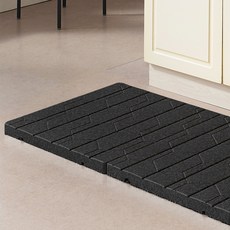 ALTTEURI 環保地墊 2入+連接器 2入, 黑色, 1組