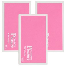 PLEASURE 樂趣 平面裝保險套, 12入, 3盒