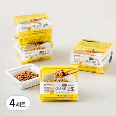 곰곰 와사비 국산콩 생낫또, 45.5g, 8개입, 4개