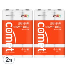 comet 基本款加長衛生紙 3層 40m, 30入, 2個