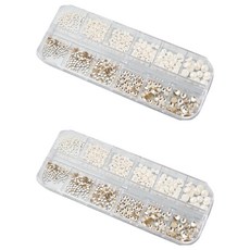 글로우 크리스탈 원형x반진주 12종 세트, 8, 2세트