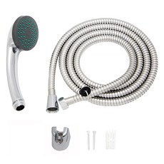 基本款蓮蓬頭+沐浴軟管 2m組, 1組, 混色