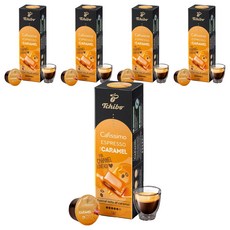 Tchibo 義式焦糖風味咖啡膠囊, 7.5g, 10顆, 5盒