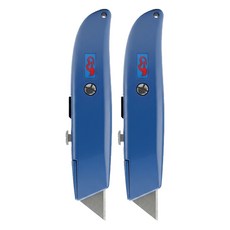 東久 三角美工刀 CF-75607, 藍色, 2支