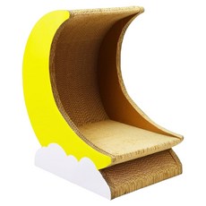 MISSPET 新月貓抓板, 黃色, 1個