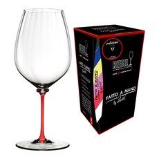 RIEDEL Fatto a Mano Performance Cabernet Sauvignon 紅酒杯 紅色杯梗 4884/0R, 834ml, 1個
