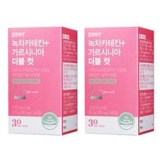 Calobai 綠茶兒茶素藤黃雙切 67.2g, 240顆, 2罐