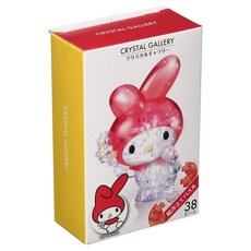 hanayama 3D立體拼圖 9.5 x 14.5 x 4.5cm, 美樂蒂 淡紅色 + 透明色, 38片, 1個