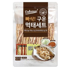 해맑은푸드 빠삭 구운 먹태구이 120g + 전주가맥소스 15g 3p + 와사비마요 15g 3p 세트, 210g, 1세트