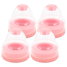 Simba 小獅王辛巴 不滴水寬口瓶蓋組, 粉紅色, 4個