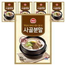 해표 사골분말, 5개, 500g