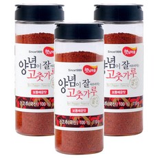 햇님마을 양념이 잘 어우러지는 국산 고춧가루 보통매운맛, 110g, 3개