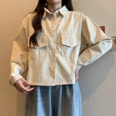 Goodif 女款 Andy 雙口袋暖色調襯衫