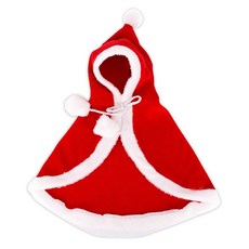 聖誕寵物披風, 1個, 紅色