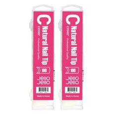 Jello Jello Professional C 曲線指甲尖 100p, 2組, 自然款