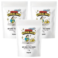vuca 強力的優質檸檬酸, 1.1kg, 3個