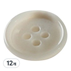 瑪妮鈕扣 18mm, 淺灰色, 12個