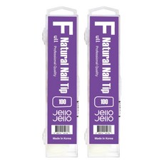 Jello Jello 時尚全貼片人造指甲片 100入, 2套, 自然款
