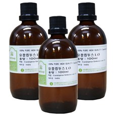 허브솝 원액 100% 아로마 에센셜오일, 유칼립투스, 100ml, 3개