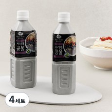 맑은물에 국산 서리태 콩물과 풍국면 콩국수키트 2인분, 1.2kg, 4세트