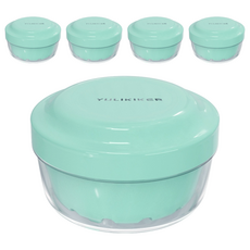 yulikiker 隱形牙套/隱適美/活動假牙 清潔密封浸泡盒 (綠色)耐熱80度, 250ml, 1個, 5個