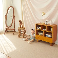 반려동물 미끄럼방지 도톰매트 그란데 4p, 베이지, 4개