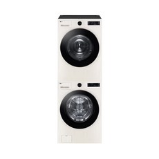 LG전자 트롬 오브제컬렉션 세탁기 + 건조기 + 키트 세트 KFG19EN-9EN 19kg + 19kg 방문설치, 네이처 베이지(세탁기), 네이처 베이지(건조기)