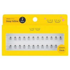 ccam bbak 人造束狀假睫毛 包裝版 10mm Thick 2束, Thick(黑色), 1個