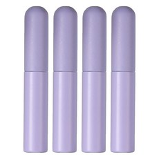 喵汪森林 附蓋矽膠唇刷, 4支, 丁香紫