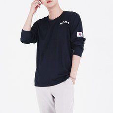 Amilly 男款涼感透氣ROKA長袖T恤, 海軍藍