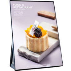 Ditree 透明壓克力插式菜單板 黑色, 1個