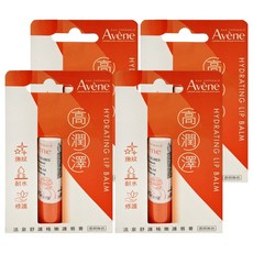 雅漾 活泉舒護極嫩護唇膏 4g - 高保濕修護、舒緩乾燥敏感唇, 透明無色, 4支