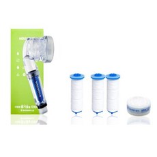 AQUADUO 淋浴加廚房手持式水槽過濾頭 6 個月套組 SF1000H, 1套