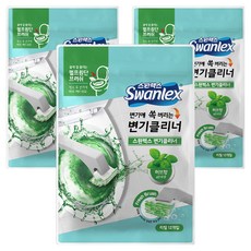 SWANLEX 可沖式馬桶清潔劑 草本香 12入, 3個, 混色
