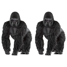 schleich 史萊奇 雄性大猩猩公仔 SL14770, 2個