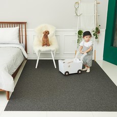 반려동물 미끄럼방지 도톰매트 그란데 4p, 차콜