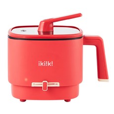 ikiiki 伊崎家電 輕旅隨行鍋 110V/220V 電壓切換 附蒸架 不沾塗層, IK-TK4301