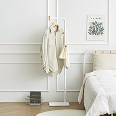 하우스레시피 바인 키 낮은 스탠드행거, 화이트