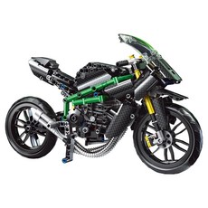 MOULD KING 宇星模王 積木模型 639+pcs, Kawasaki H2R 摩托車, 1盒