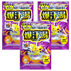 日本 Bison 爆汗湯 月夜洋甘菊香, 脂肪分解入浴劑, 60g, 3包