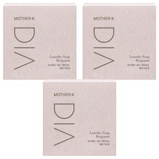MOTHER-K DIA 純粹洗衣皂 佛手柑香氣, EWG GREEN 等級, 含有96%以上植物棕櫚油, 添加蜂膠萃取物, 天然呵護肌膚, 3個, 150g